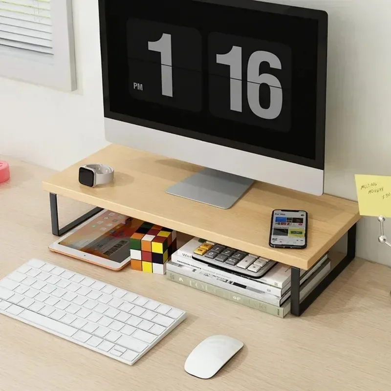 Desk Setup Riser - Elevated Monitor Riser Stand, Ergonomic Desktop