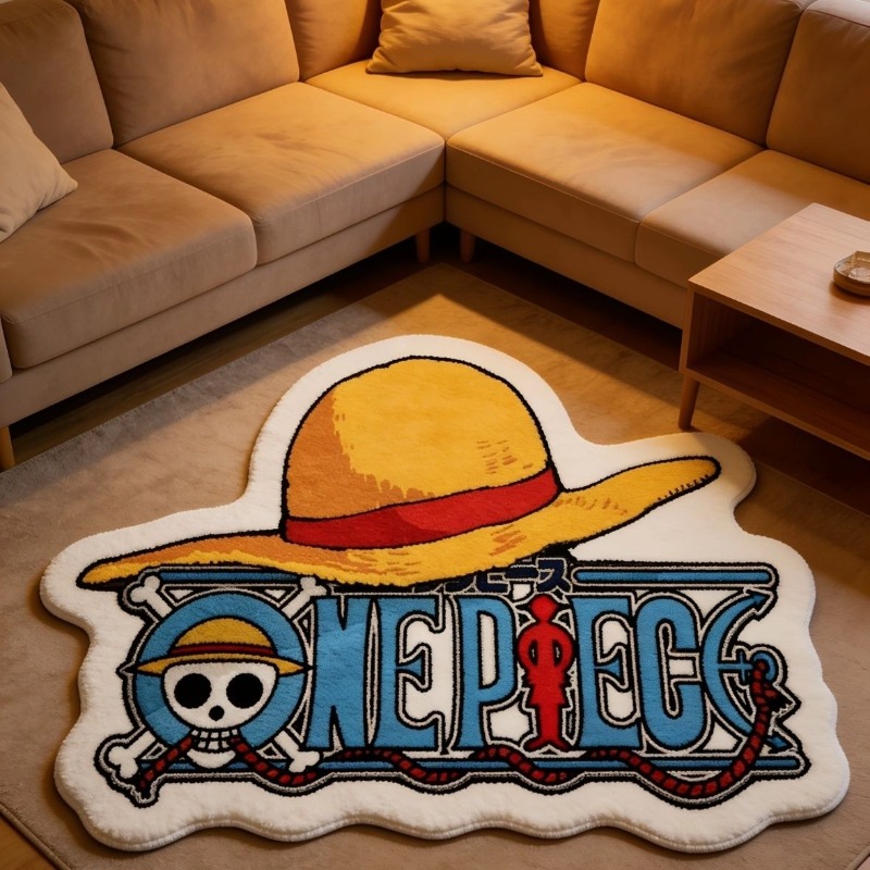 Desk Setup Room - One Piece Anime Spliced Area Rug