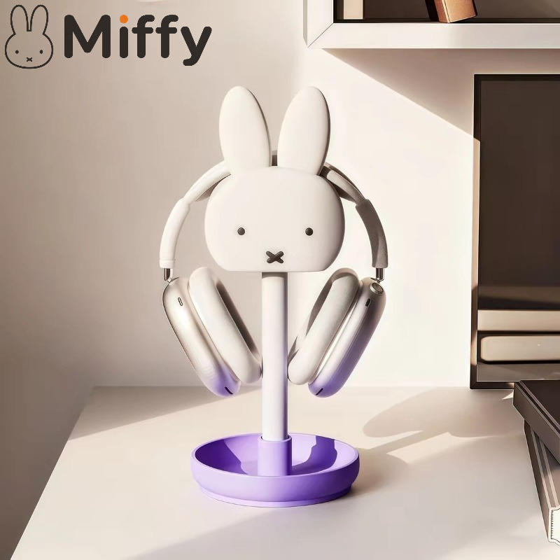 Desk Setup Headphones - Anime Miffy Gaming Headset Stand Over-Ear
