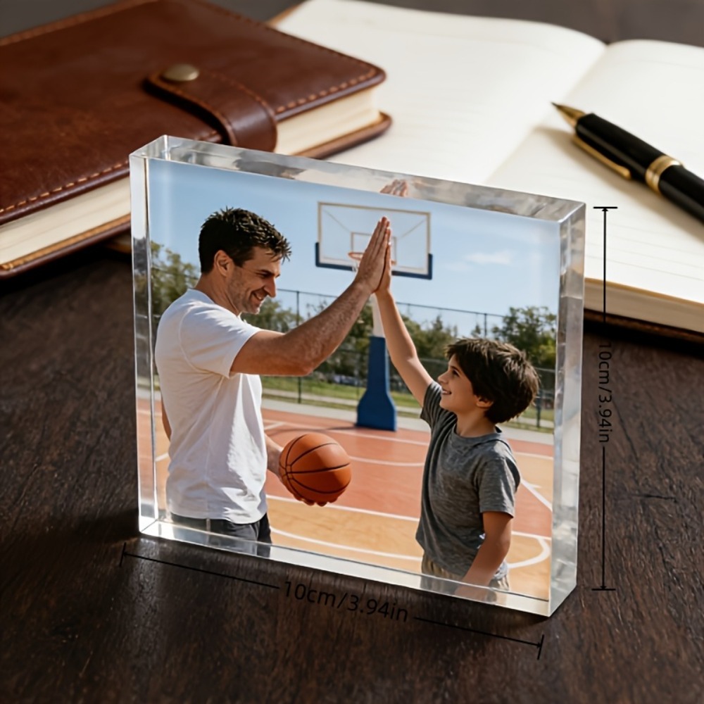 Desk Setup Room - Personalized Photo‑Custom Acrylic Desktop Plaque, Art