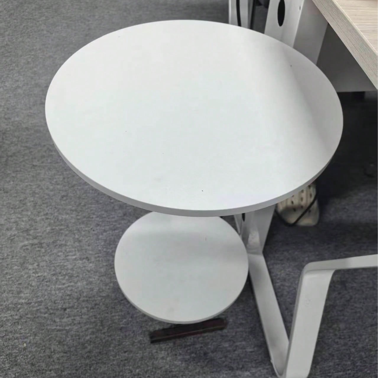 Round C-Shaped Storage Table W - Desk Setup Modern ulasan dan harga
