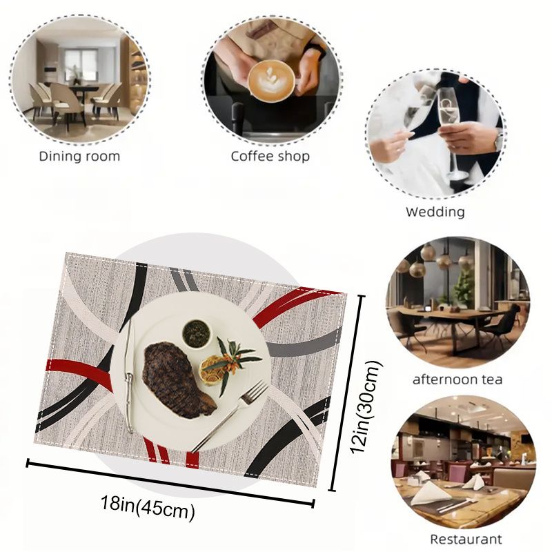 VIKAMA 2/4/6Pcs Modern Abstrac - Desk Setup Modern ulasan dan harga