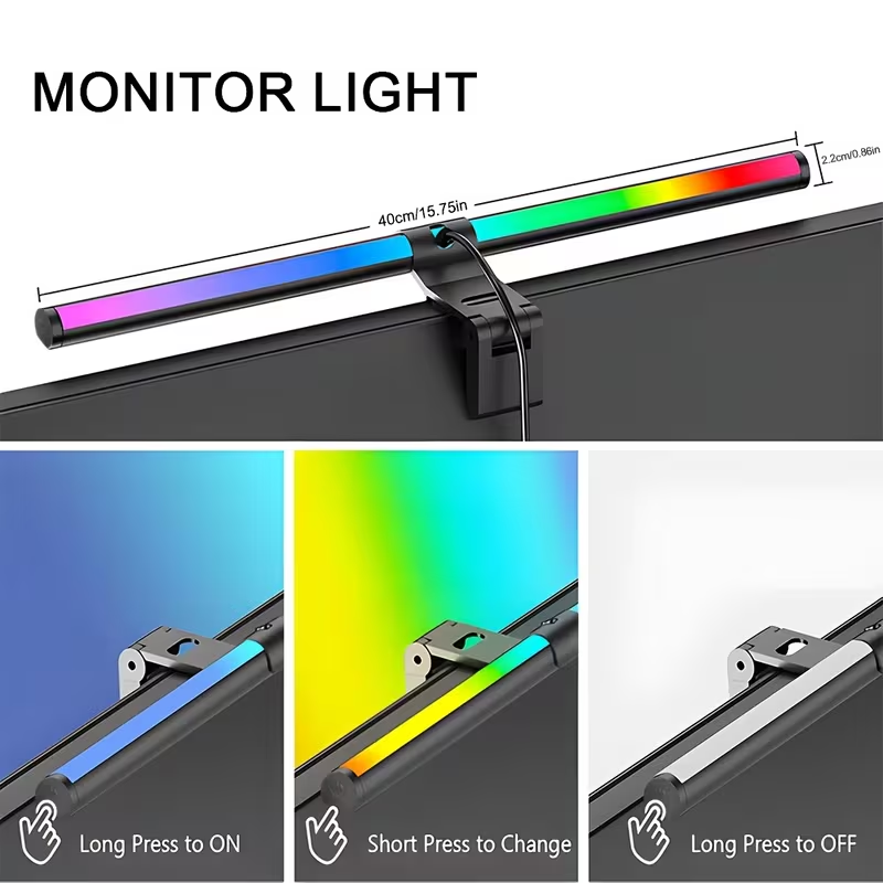 LED Monitor Light Bar 30cm 40c - Desk Setup Modern ulasan dan harga