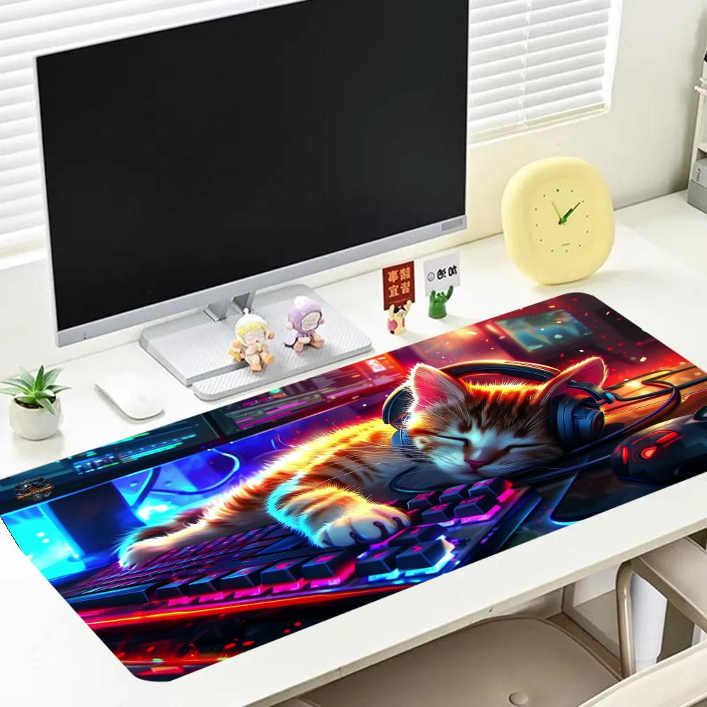 Cyberpunk Headphone Cat Gaming - Desk Setup Headphones ulasan dan harga