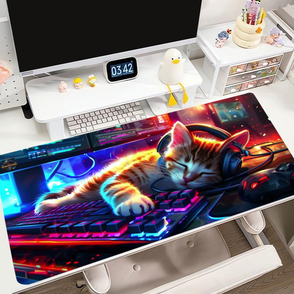 Cyberpunk Headphone Cat Gaming - Desk Setup Headphones ulasan dan harga