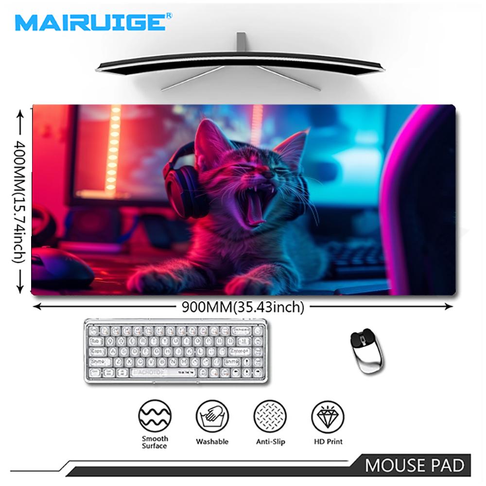 Cyberpunk Headphone Cat Gaming - Desk Setup Headphones ulasan dan harga