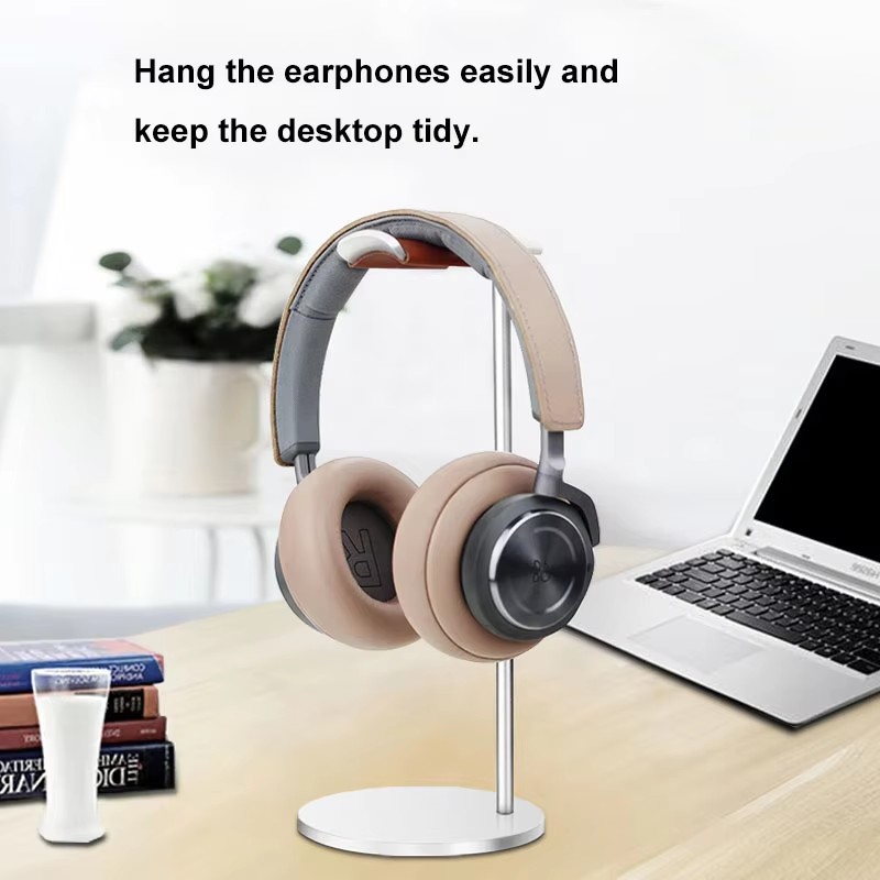 Curved Aluminum Headphone Stan - Desk Setup Gaming ulasan dan harga