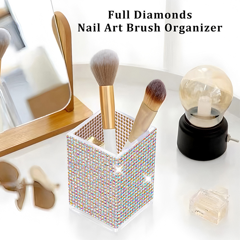 【M】Bling Pen Container With 3  - Desk Setup Equipment ulasan dan harga
