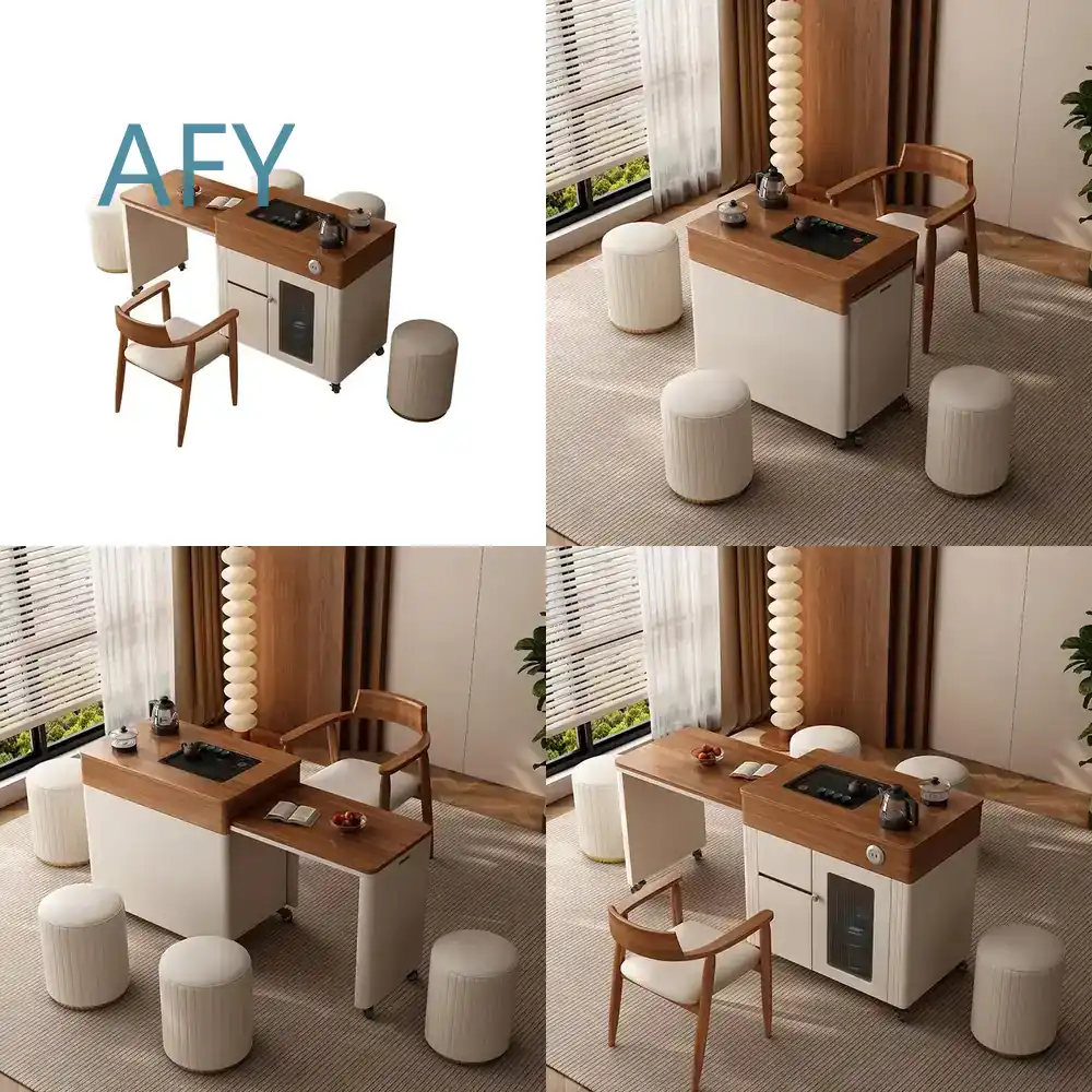Solid Wood Mobile Table and Ch - Desk Setup Small Room ulasan dan harga