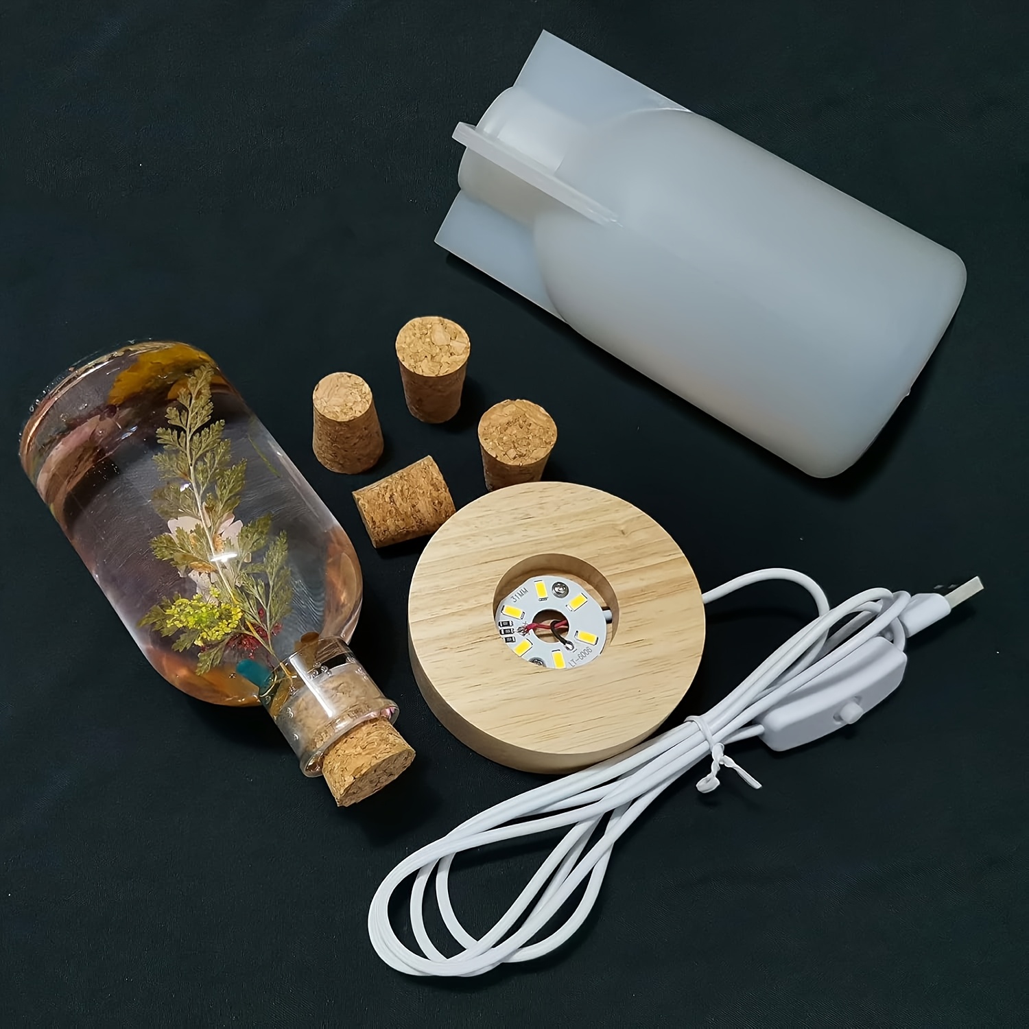 Drift Bottle Light Resin Mold  - Desk Setup Equipment ulasan dan harga