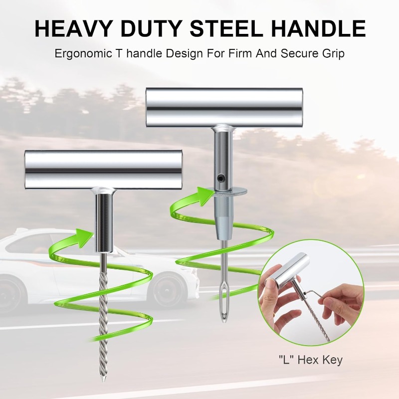 1Set Tire Repair Kit with Plug - Power Strip Flat ulasan dan harga