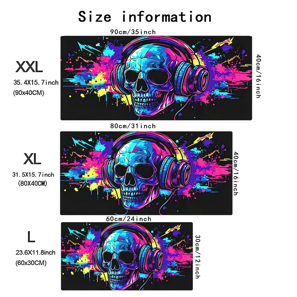 Neon Skull Headphone Extended  - Desk Setup Headphones ulasan dan harga