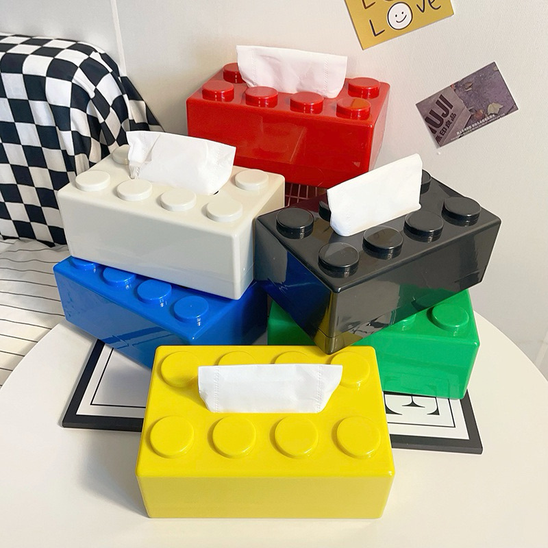 Building Block Shaped Tissue B - Desk Setup Developer ulasan dan harga
