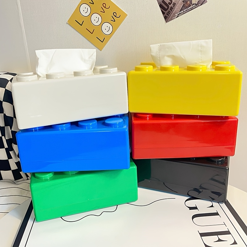 Building Block Shaped Tissue B - Desk Setup Developer ulasan dan harga