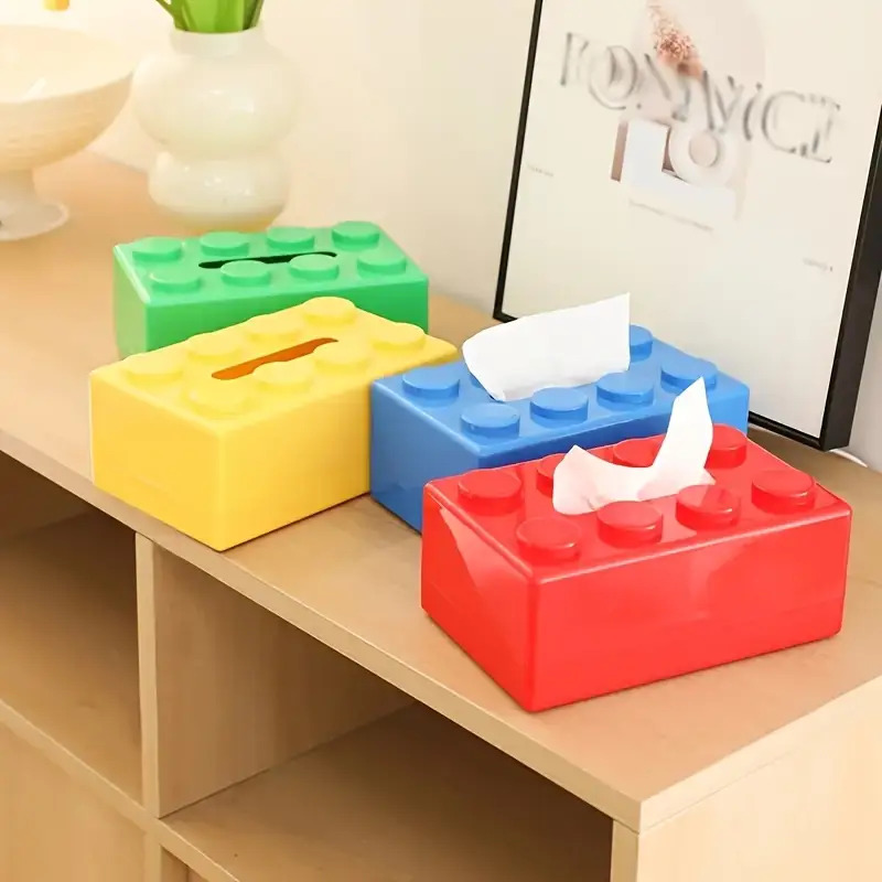 Building Block Shaped Tissue B - Desk Setup Developer ulasan dan harga