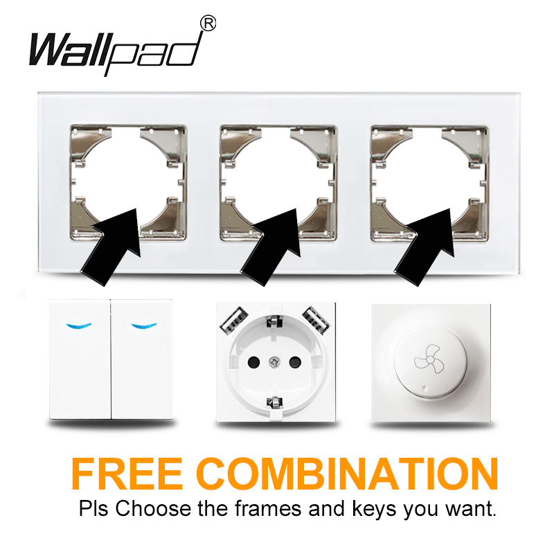 Wallpad 16A EU Socket White /  - Power Strip Flat ulasan dan harga