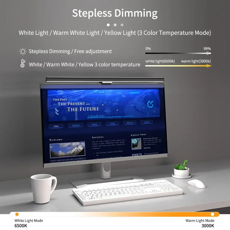 50cm LED Computer Monitor Ligh - Desk Setup Gaming ulasan dan harga