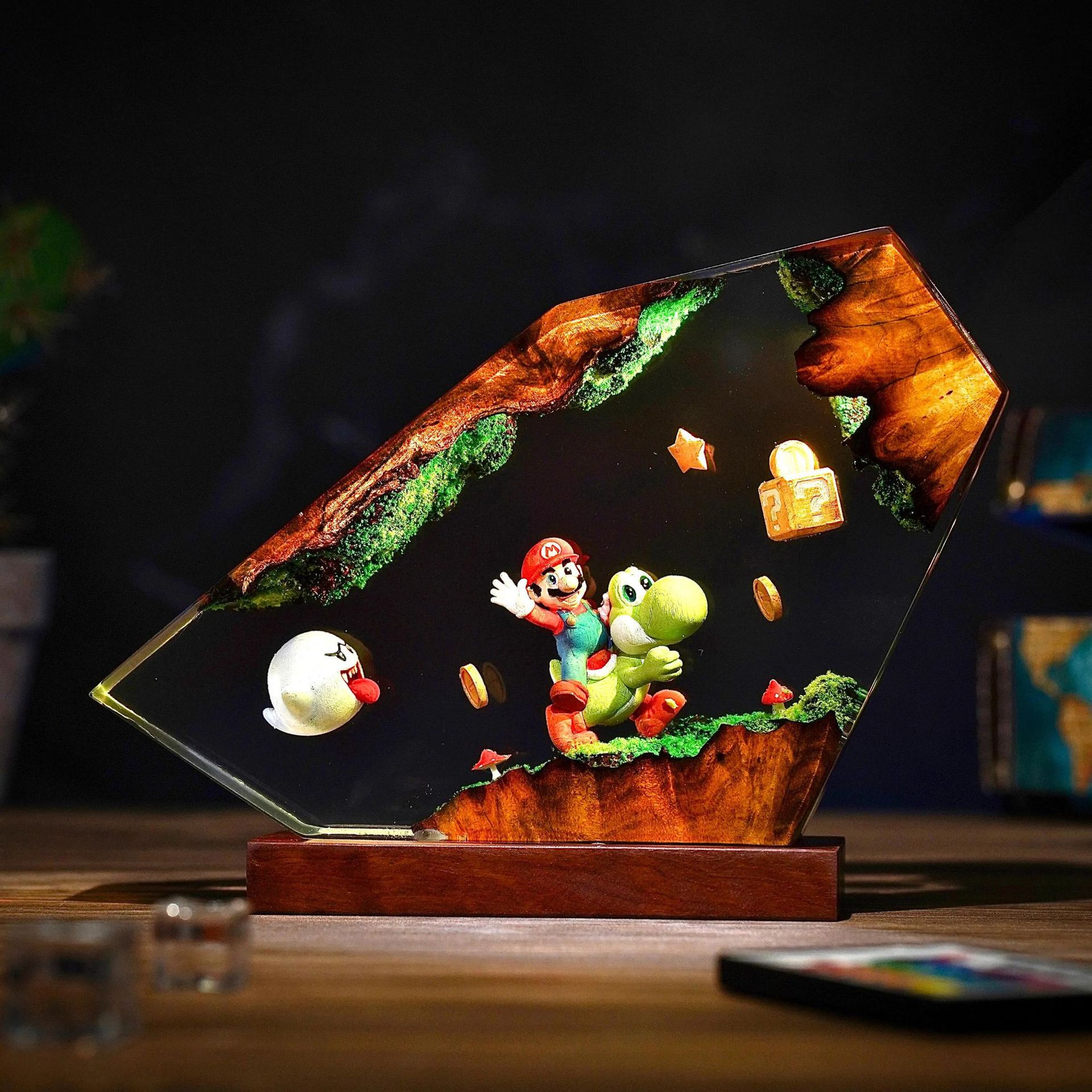Table Resin Lamp Cartoon Anime - Desk Setup Equipment ulasan dan harga