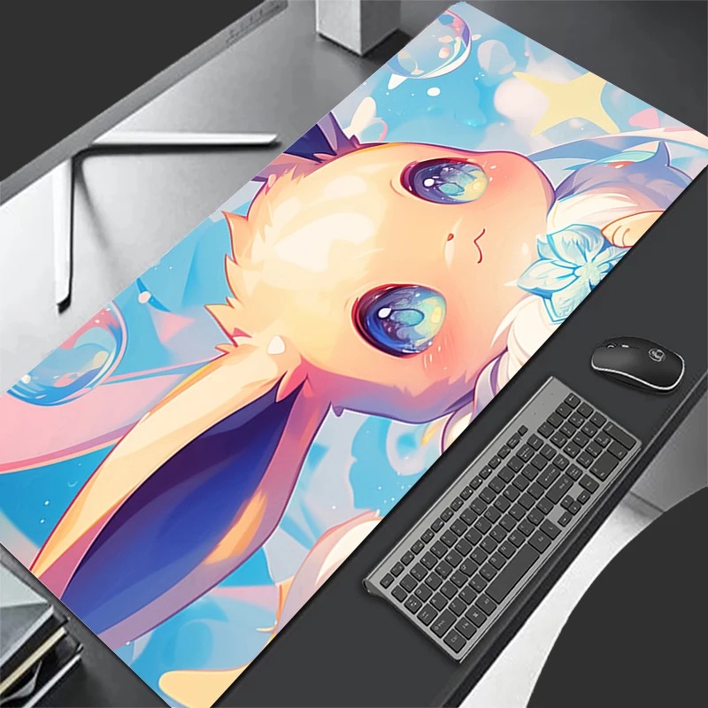 P-Pokemon Eevee Anime Gaming M - Desk Setup Mat ulasan dan harga