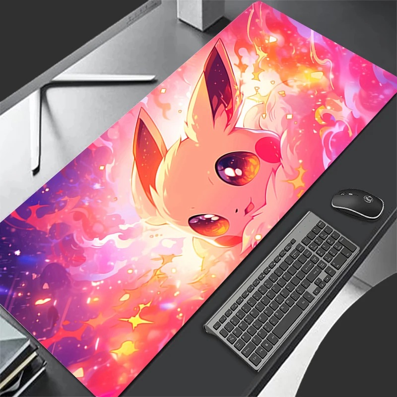 P-Pokemon Eevee Anime Gaming M - Desk Setup Mat ulasan dan harga