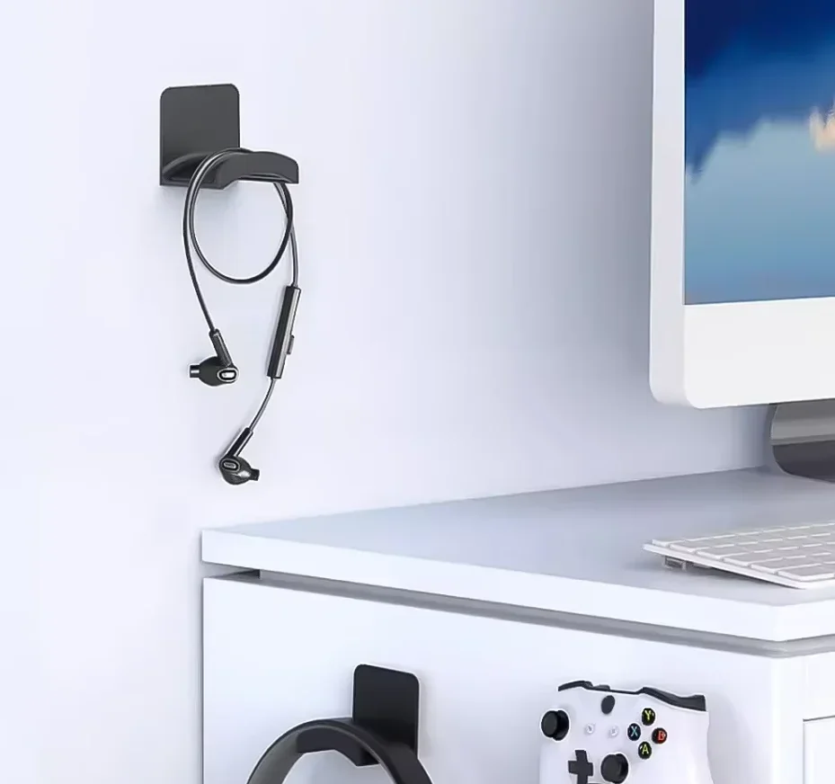 No Punch Headphone Hook Clip H - Desk Setup Gaming ulasan dan harga