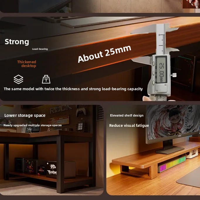 Modern Corner Computer Desk L- - Desk Setup Maker ulasan dan harga