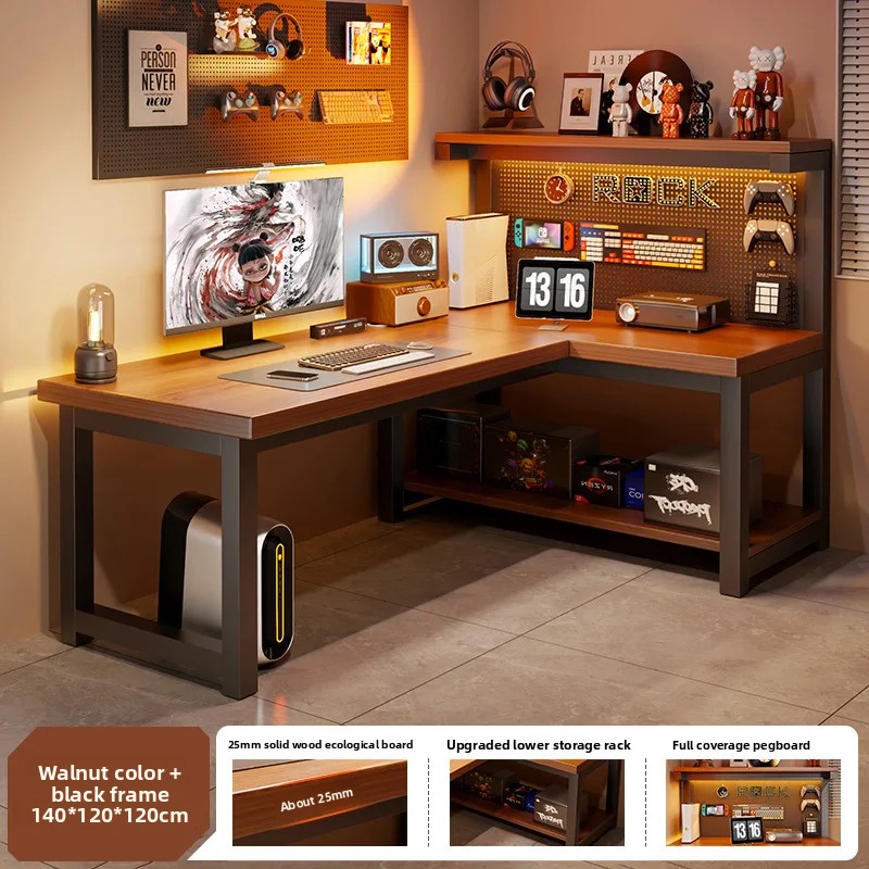Modern Corner Computer Desk L- - Desk Setup Maker ulasan dan harga