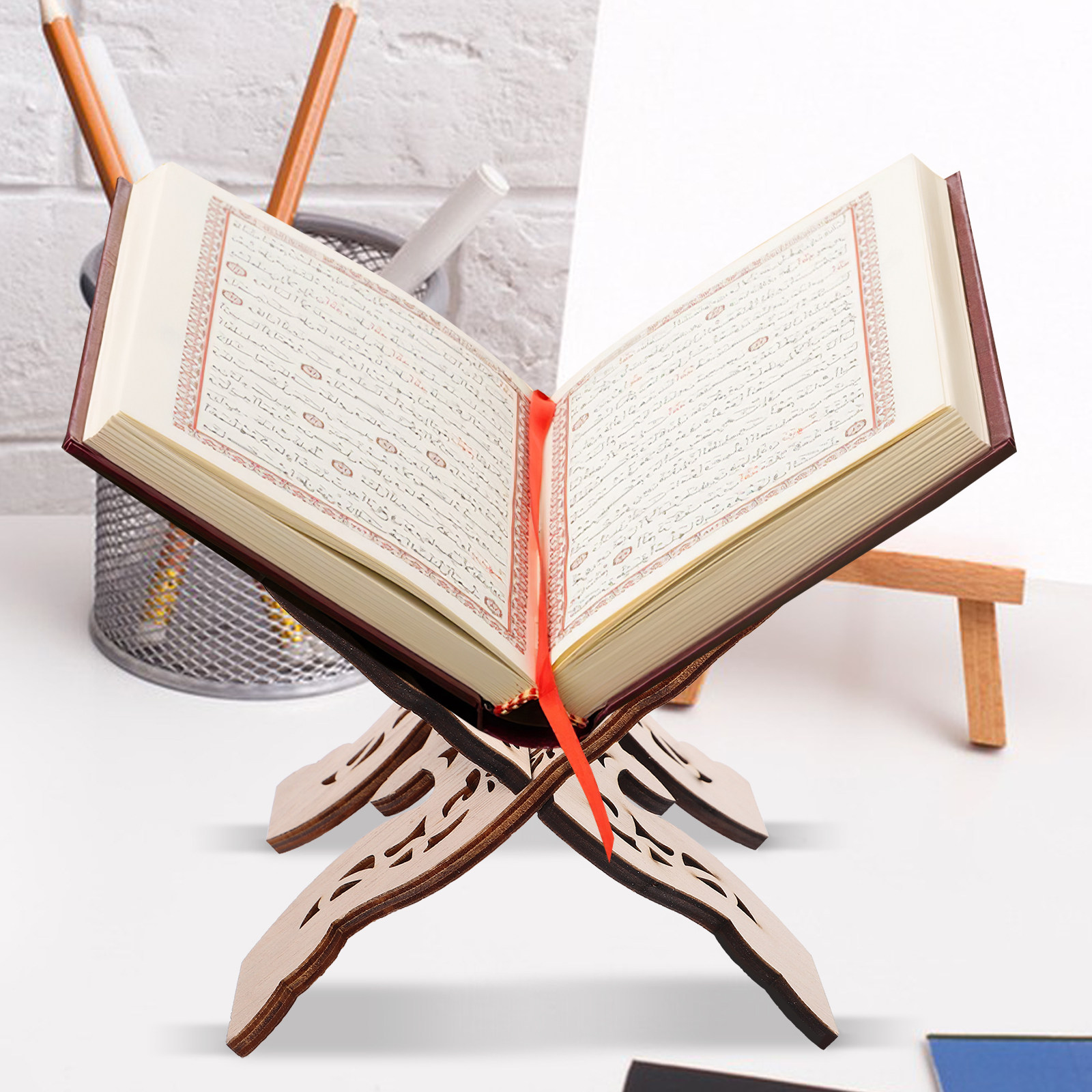 Wooden Desktop Reading Stand B - Desk Setup Equipment ulasan dan harga