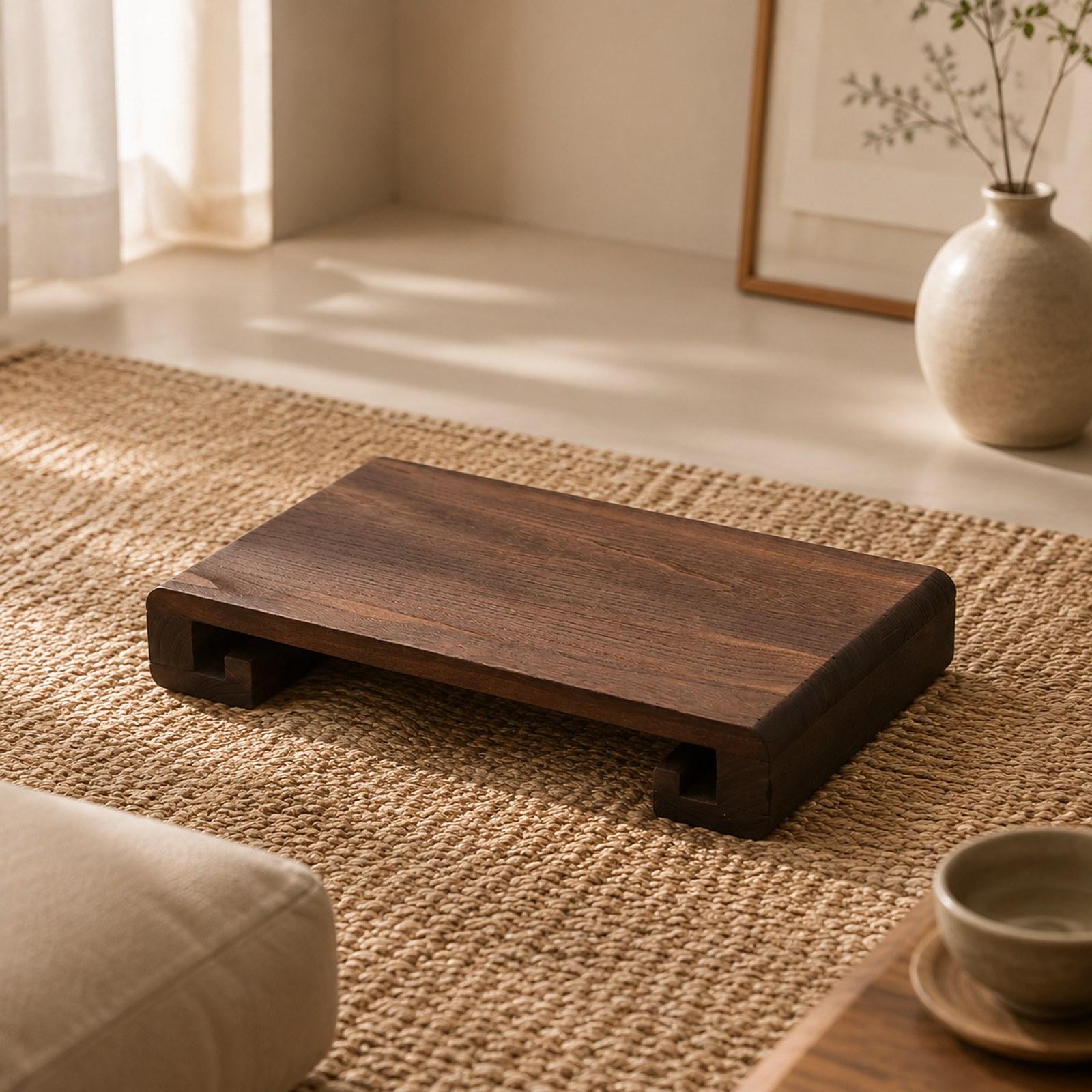 Portable Wood Floor Table Smal - Desk Setup Modern ulasan dan harga