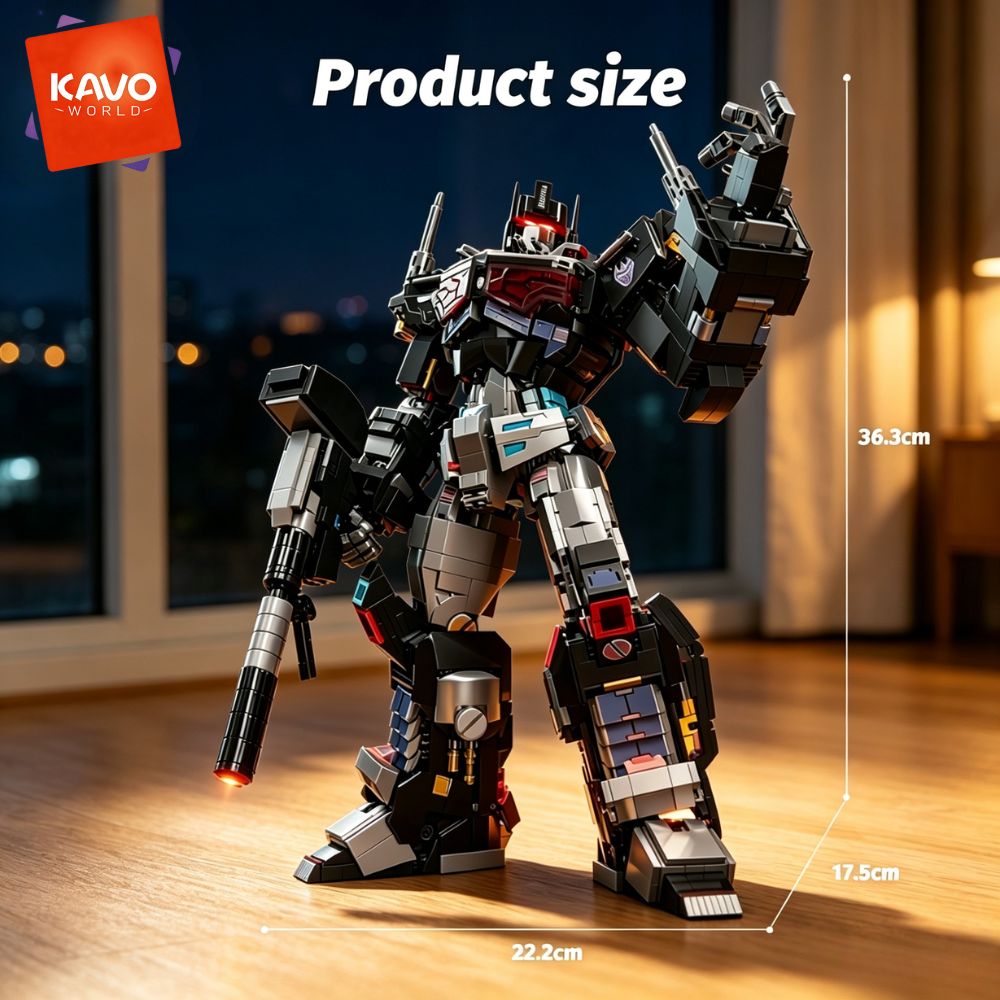 KAVOWORLD 2045pcs Future Mecha - Desk Setup Small Room ulasan dan harga