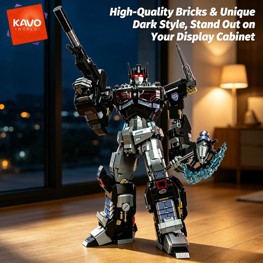 KAVOWORLD 2045pcs Future Mecha - Desk Setup Small Room ulasan dan harga