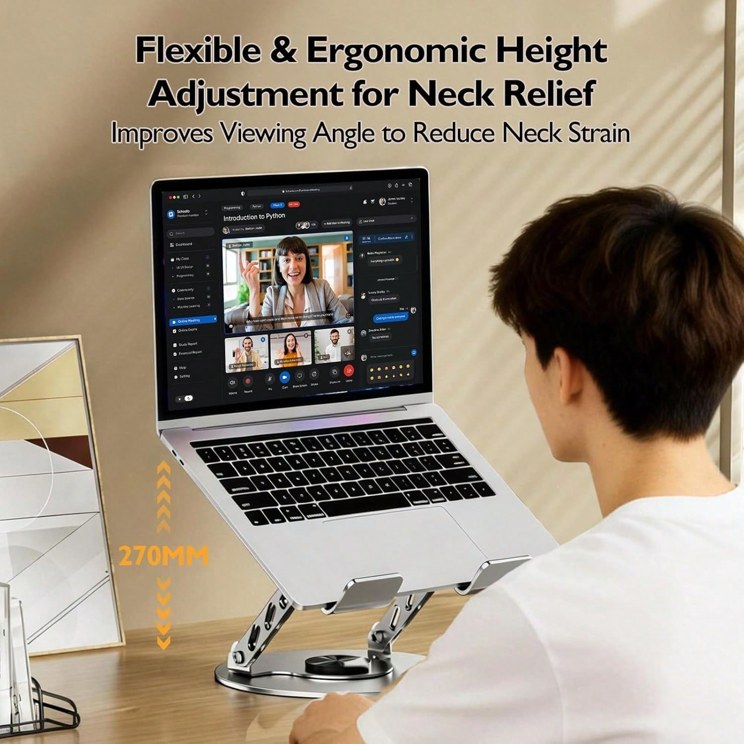 360° Rotating Laptop Stand for - Desk Setup Gaming ulasan dan harga