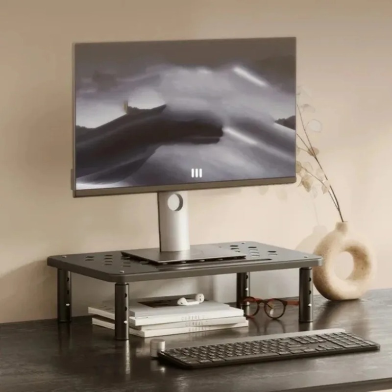 Height Adjustable Monitor Stan - Desk Setup Riser ulasan dan harga