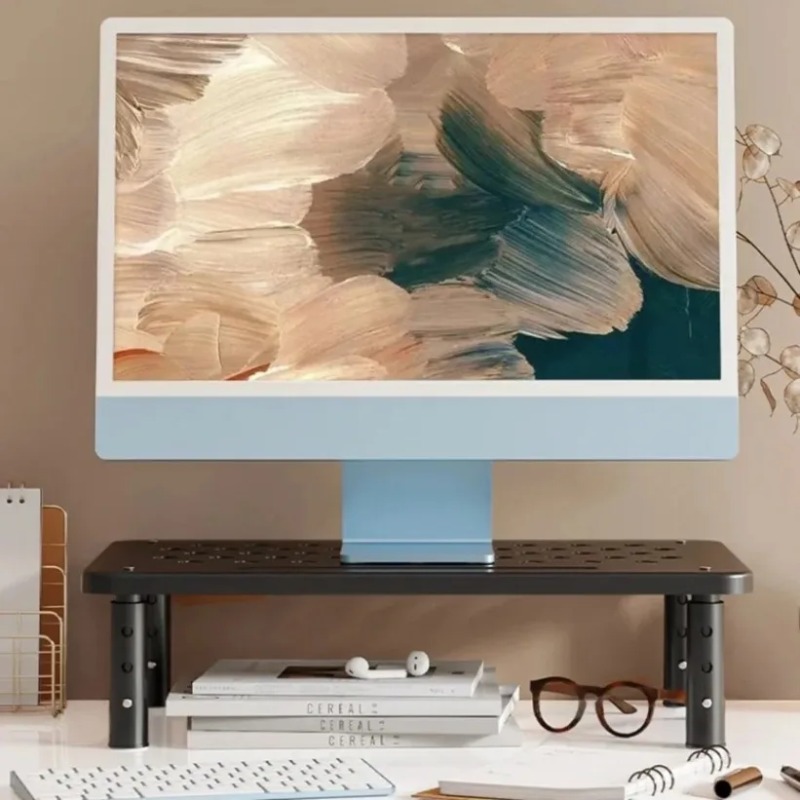 Height Adjustable Monitor Stan - Desk Setup Riser ulasan dan harga