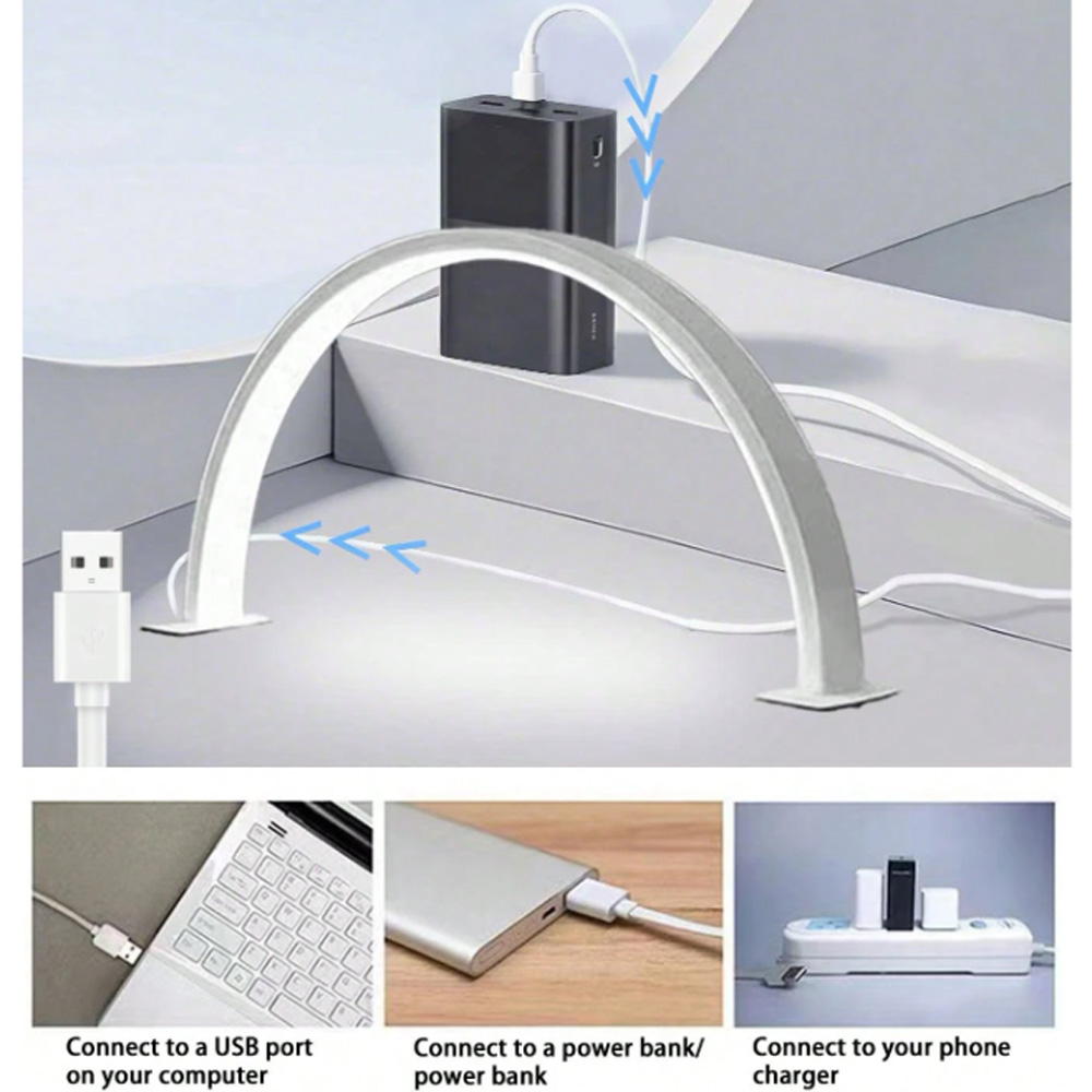 Nail Lamp 40/66CM Fill Light U - Desk Setup Equipment ulasan dan harga