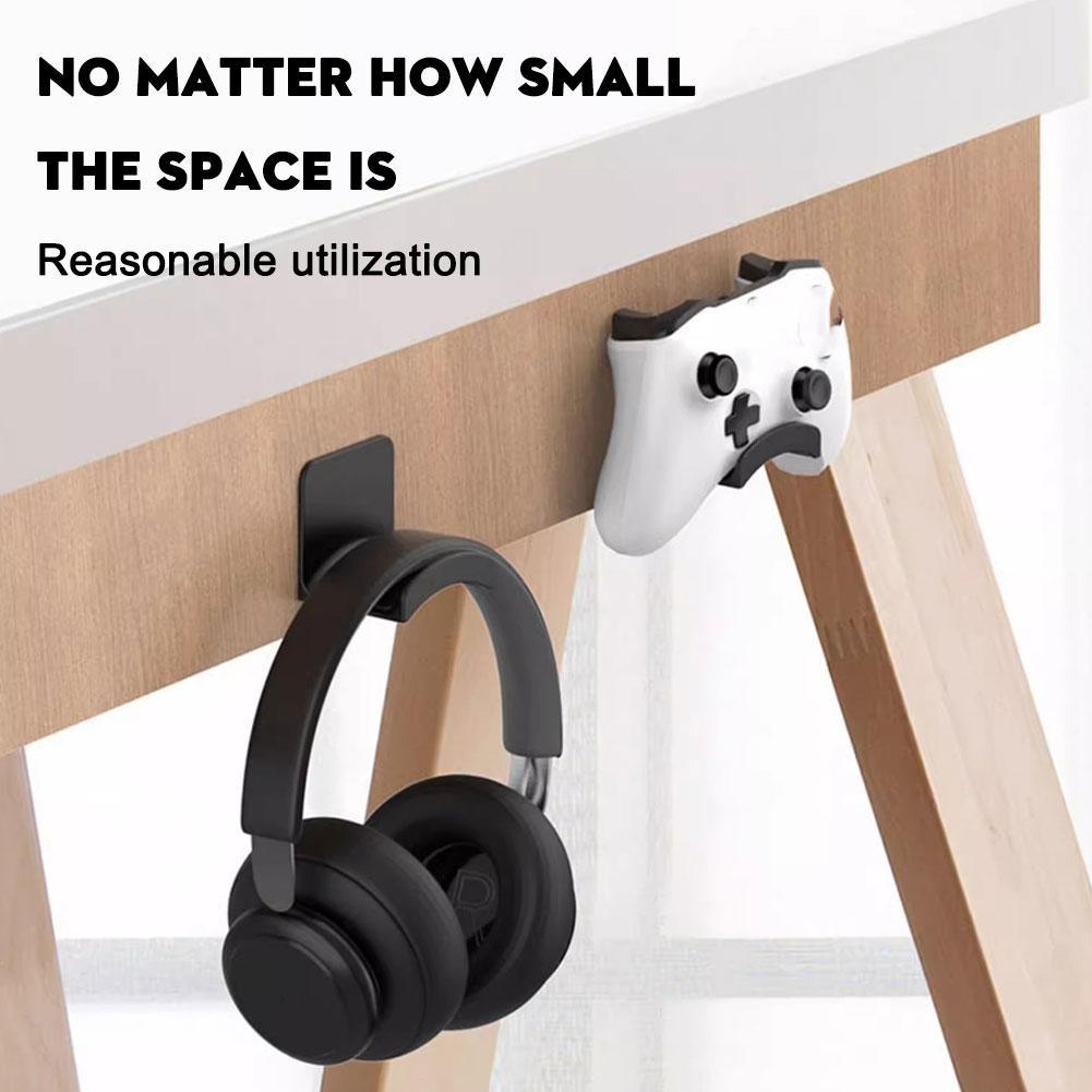 Punch-Free Wall Mount Headphon - Desk Setup Gaming ulasan dan harga