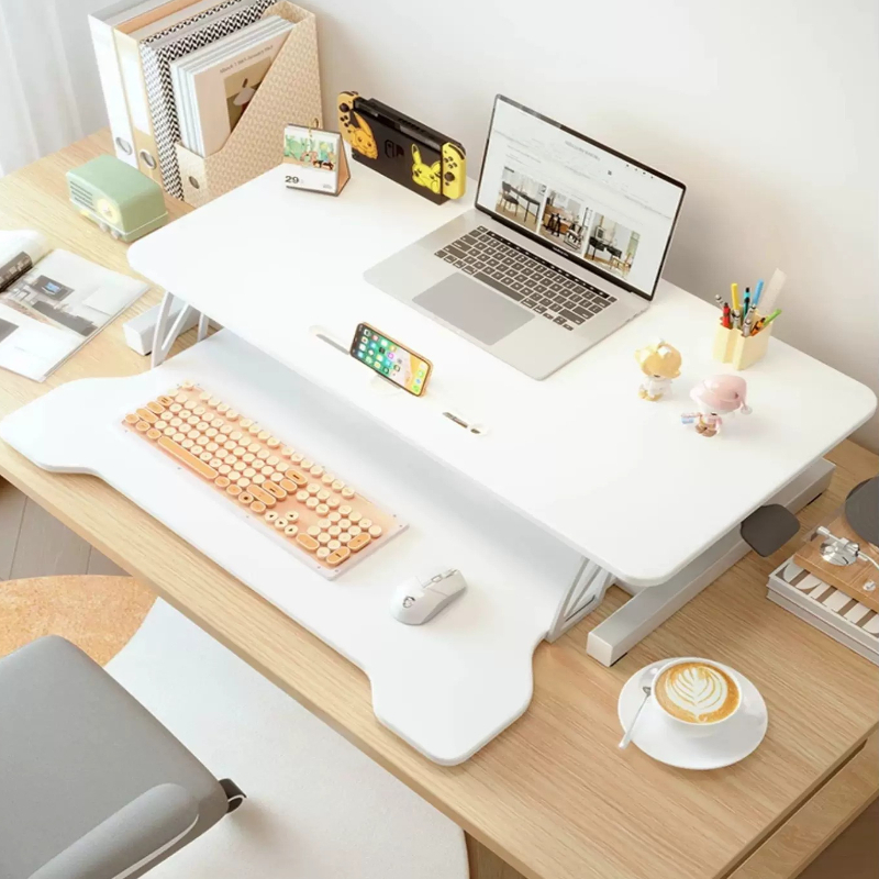 Standing Desk Riser Height Adj - Desk Setup Riser ulasan dan harga