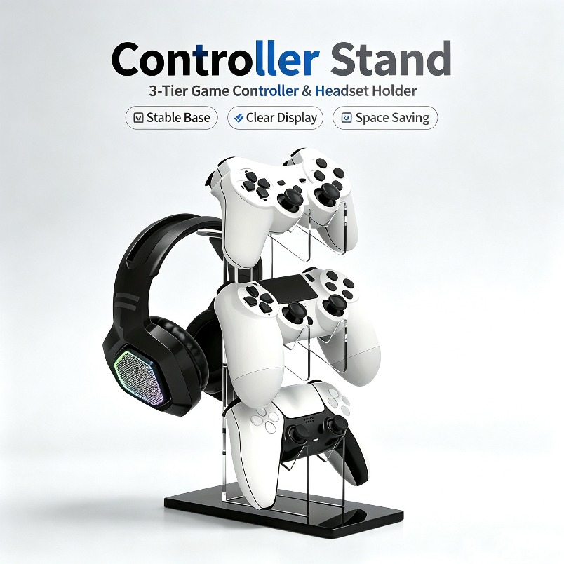 Controller Stand 3 Tier Headph - Desk Setup Headphones ulasan dan harga