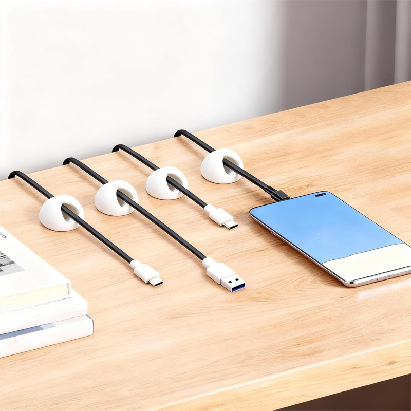 6/10/18-Piece Cable Organizer  - Desk Setup Equipment ulasan dan harga