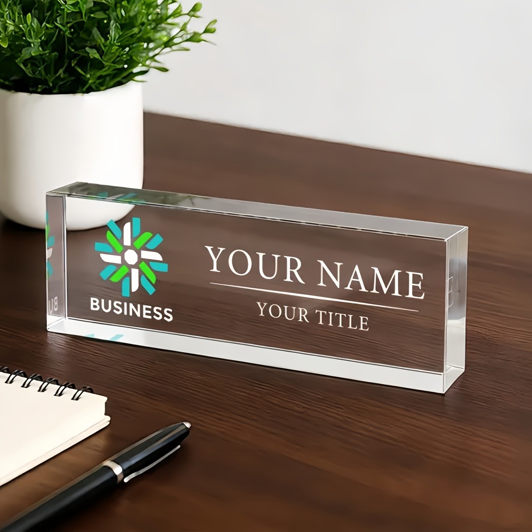 2D Flat Personalized Acrylic D - Desk Setup Modern ulasan dan harga