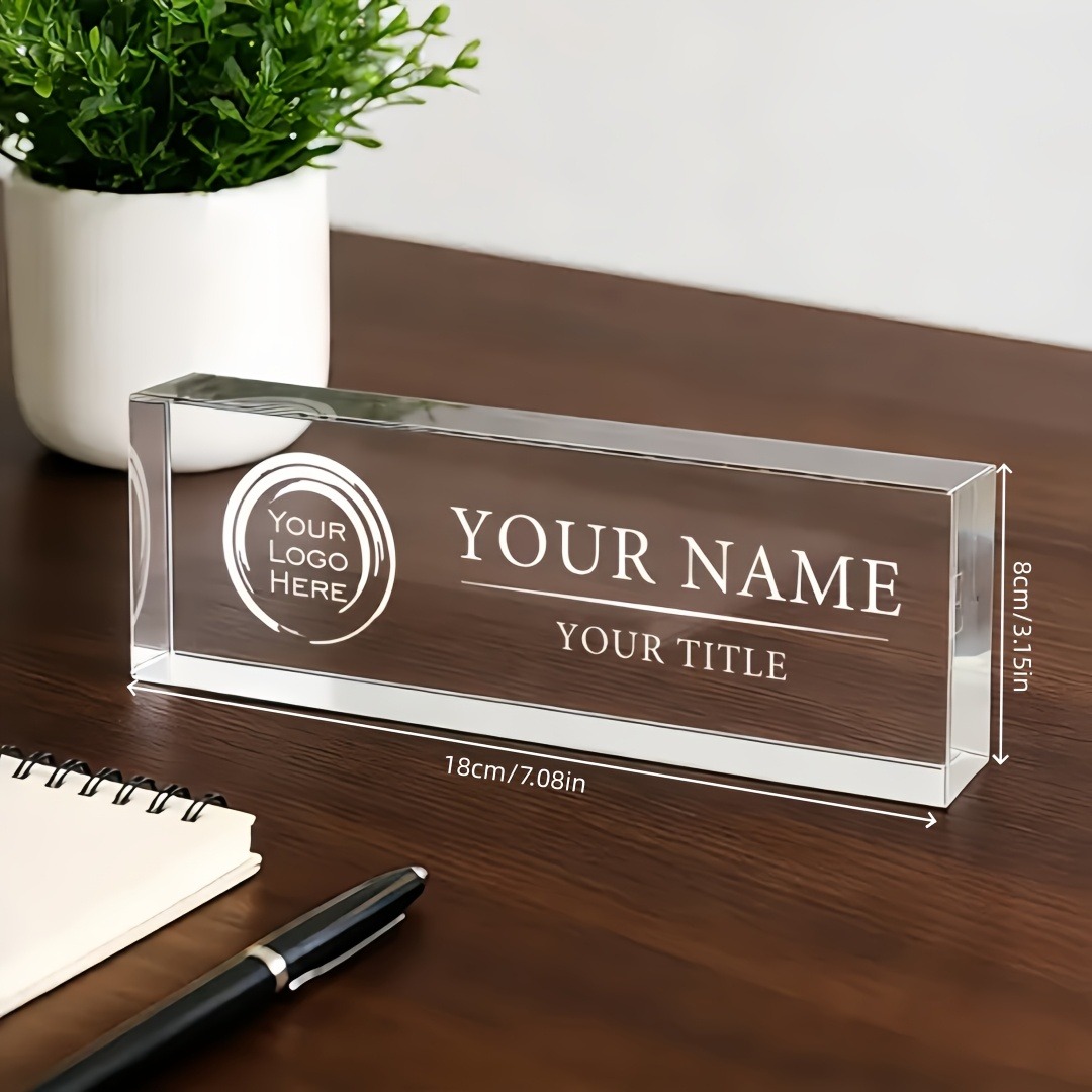 2D Flat Personalized Acrylic D - Desk Setup Modern ulasan dan harga