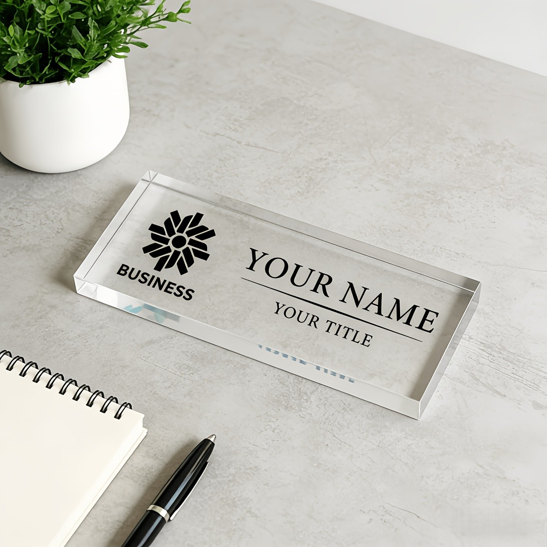 2D Flat Personalized Acrylic D - Desk Setup Modern ulasan dan harga