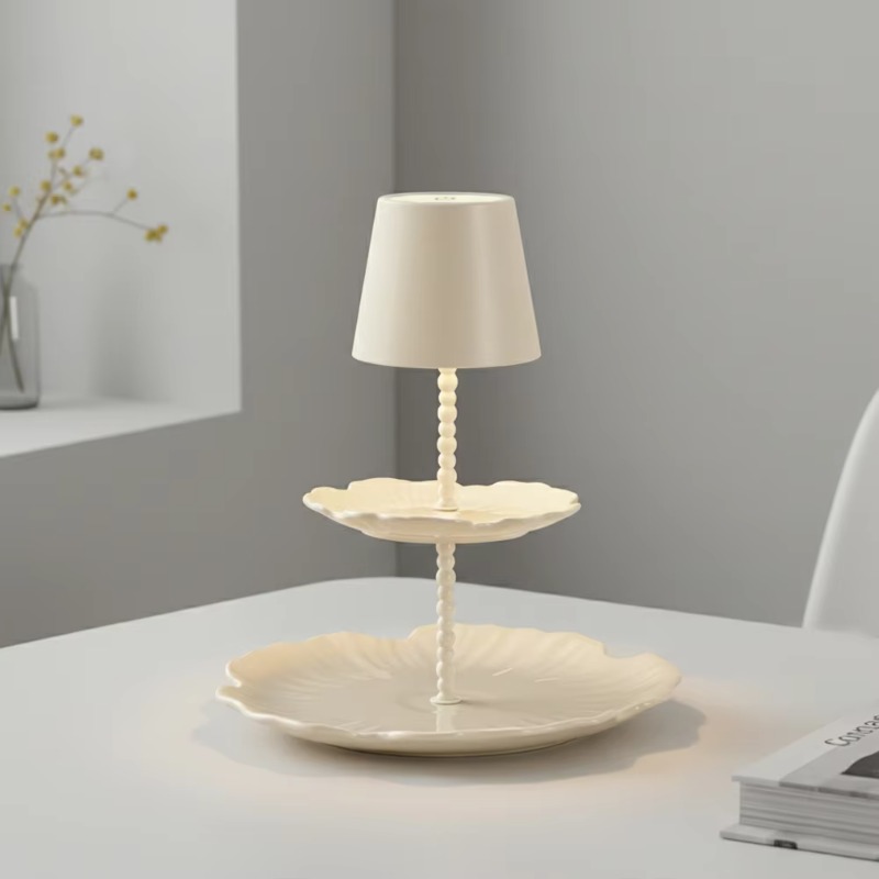 lat Panel Table Lamp Cream Whi - Desk Setup Modern ulasan dan harga