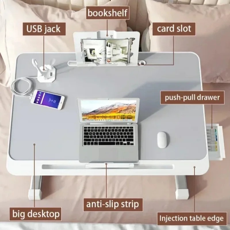 Laptop Bed Tray Table Adjustab - Desk Setup Maker ulasan dan harga