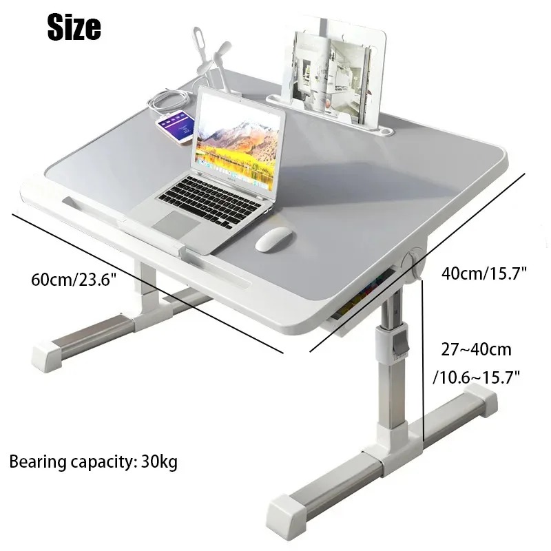 Laptop Bed Tray Table Adjustab - Desk Setup Maker ulasan dan harga