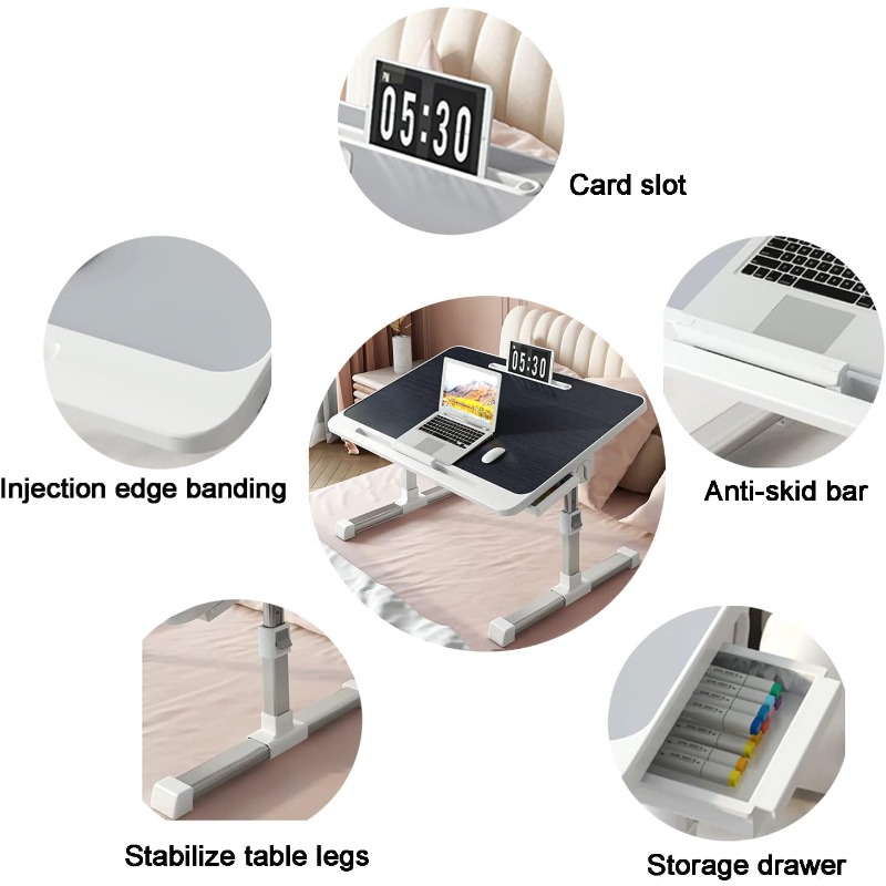 Laptop Bed Tray Table Adjustab - Desk Setup Maker ulasan dan harga
