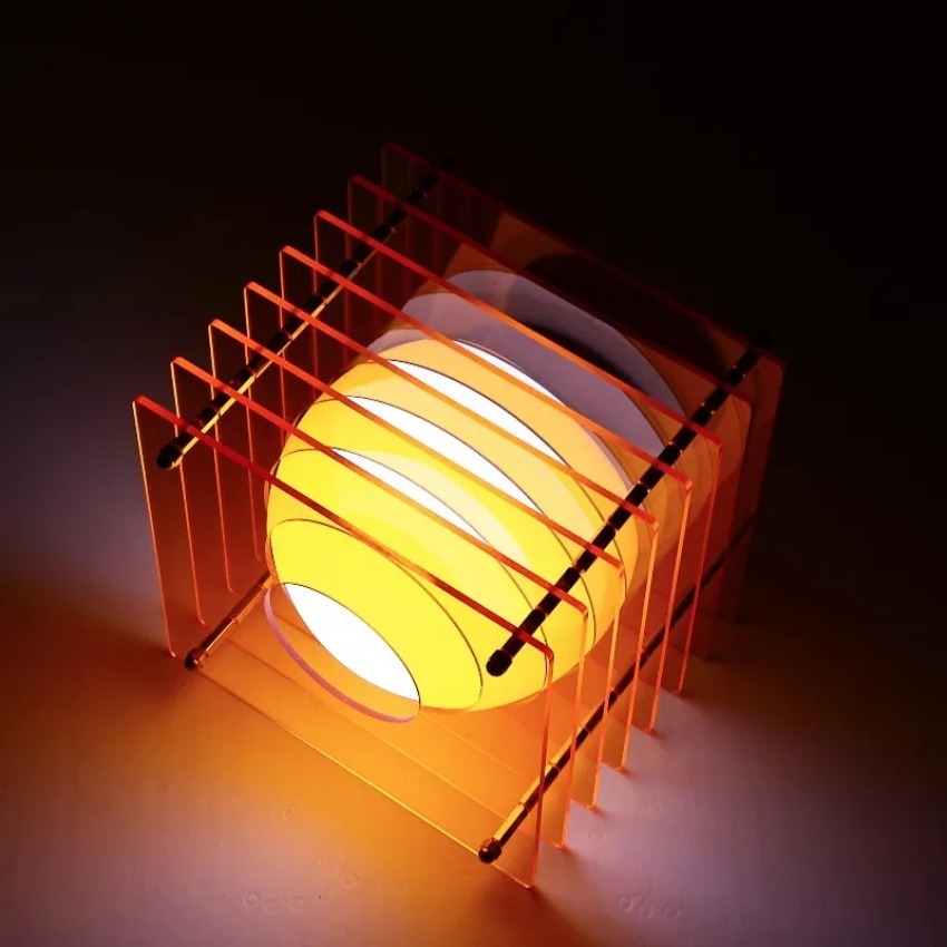 DIY Moon Lamp Acrylic Thousand - Desk Setup Room ulasan dan harga