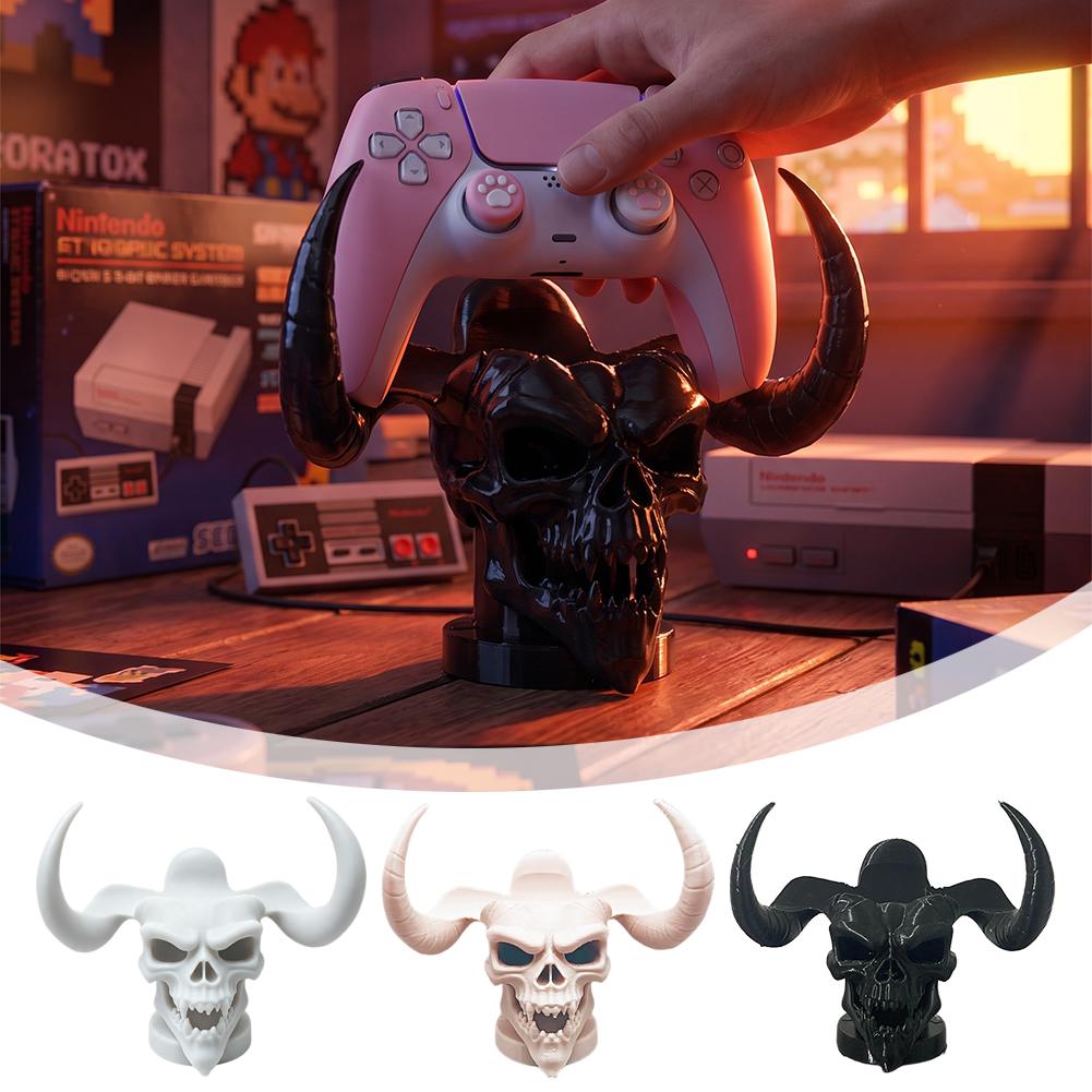 Unique Devil Skull Horn Contro - Desk Setup Gaming ulasan dan harga