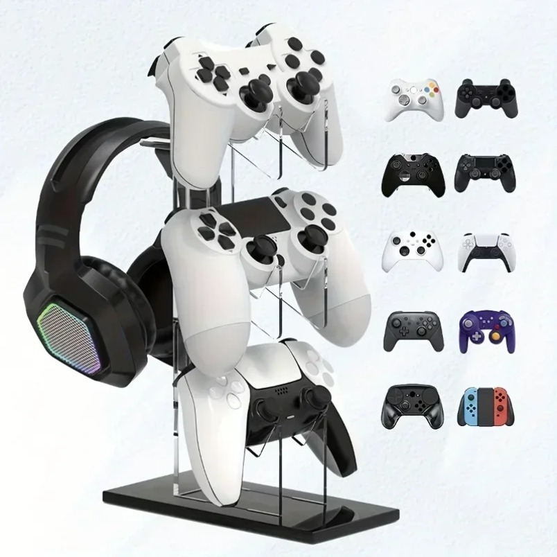 Game Storage Rack 3 Tier Contr - Desk Setup Headphones ulasan dan harga