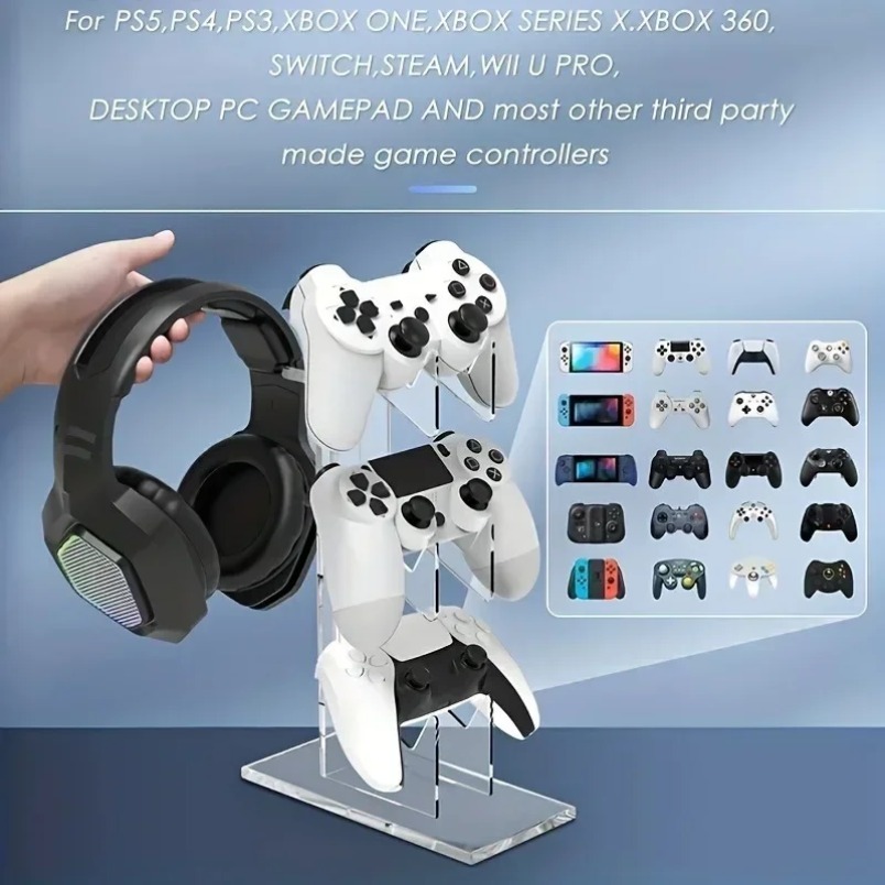 Game Storage Rack 3 Tier Contr - Desk Setup Headphones ulasan dan harga